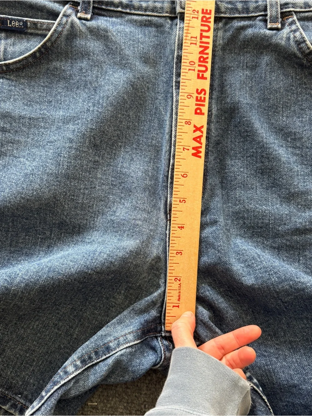 Vintage 90s Lee High Rise Denim Jorts Made USA Relaxed Shorts 16